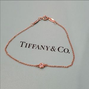 Tiffany & Co. Rose Gold Diamond Bracelet Peretti